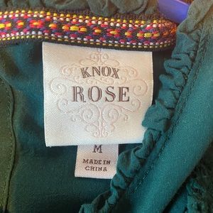 Dark green long sleeve blouse